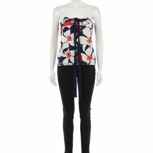 American eagle outfitters white red & Blue Halter Top